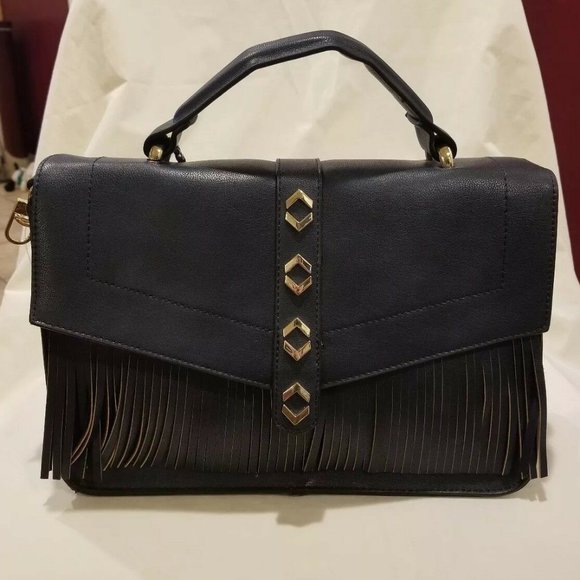 BCBGeneration Messenger Fringe Faux Leather Bag - Picture 1 of 5